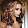 Highlight Shoulder Length Wig Body Wave Lace Front Wig