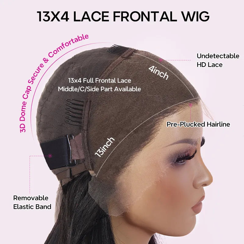 Highlight Shoulder Length Wig Body Wave Lace Front Wig