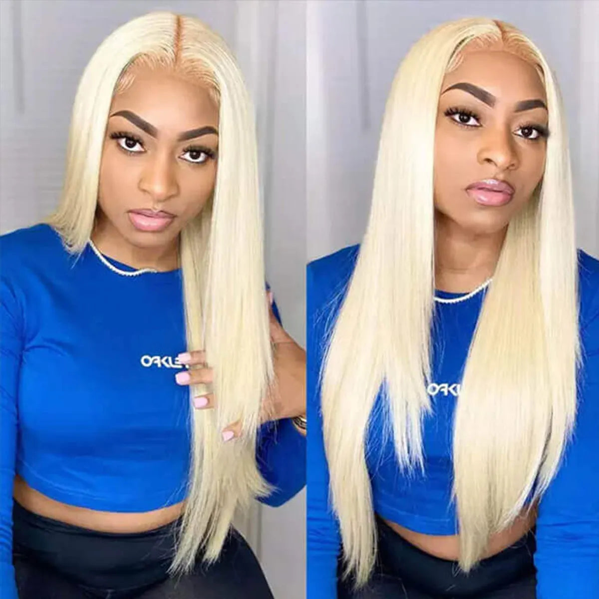 613 Blonde Straight Human Hair Lace Front Wigs Undetectable Lace Wig