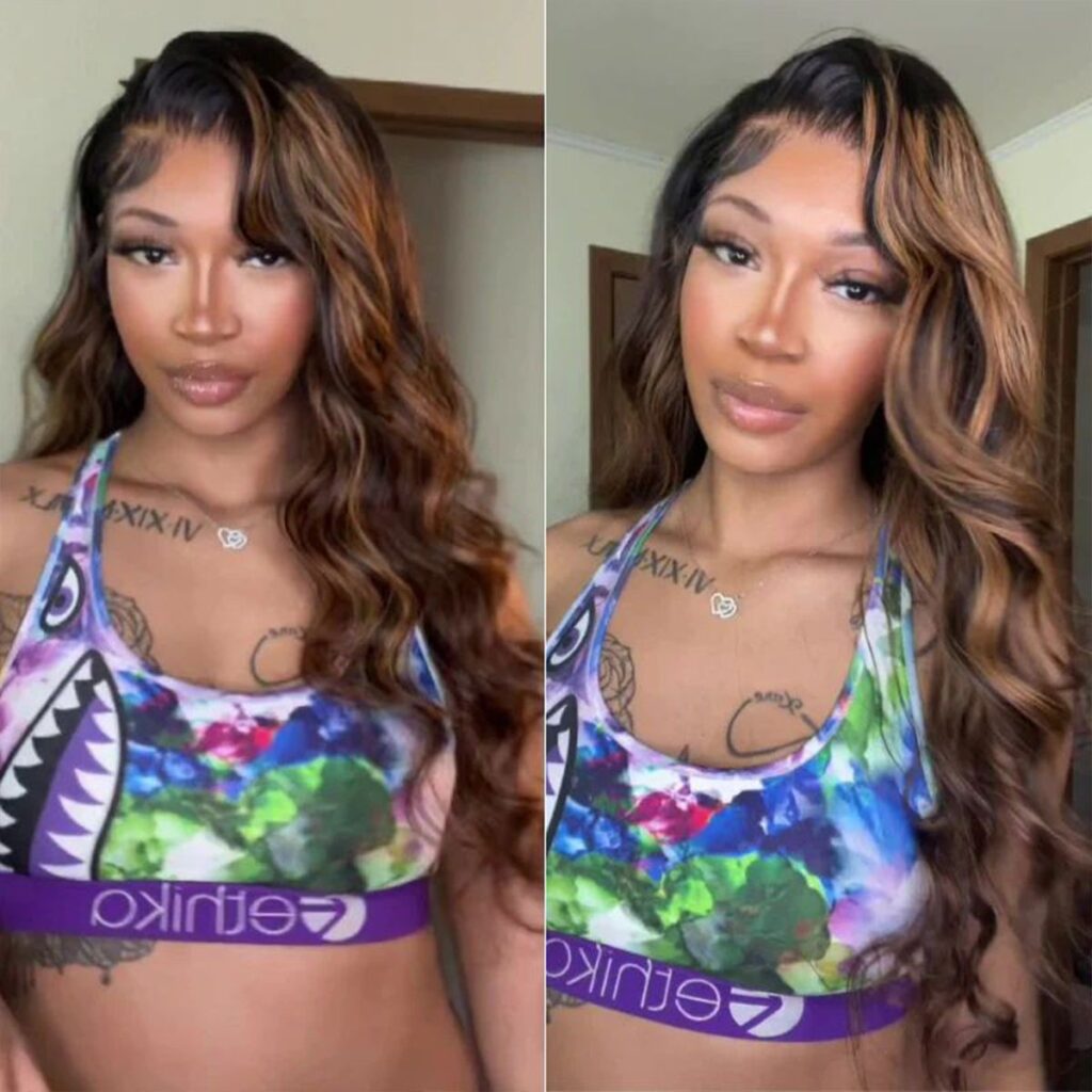 Highlight Honey Brown Body Wave 6×5 13×4 Glueless HD Lace Front Wigs Human Hair