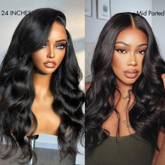 Hair Parting Max Glueless Wig Loose Body Wave 7x6 Closure HD Lace Pre Plucked & Bleached Ready to Go