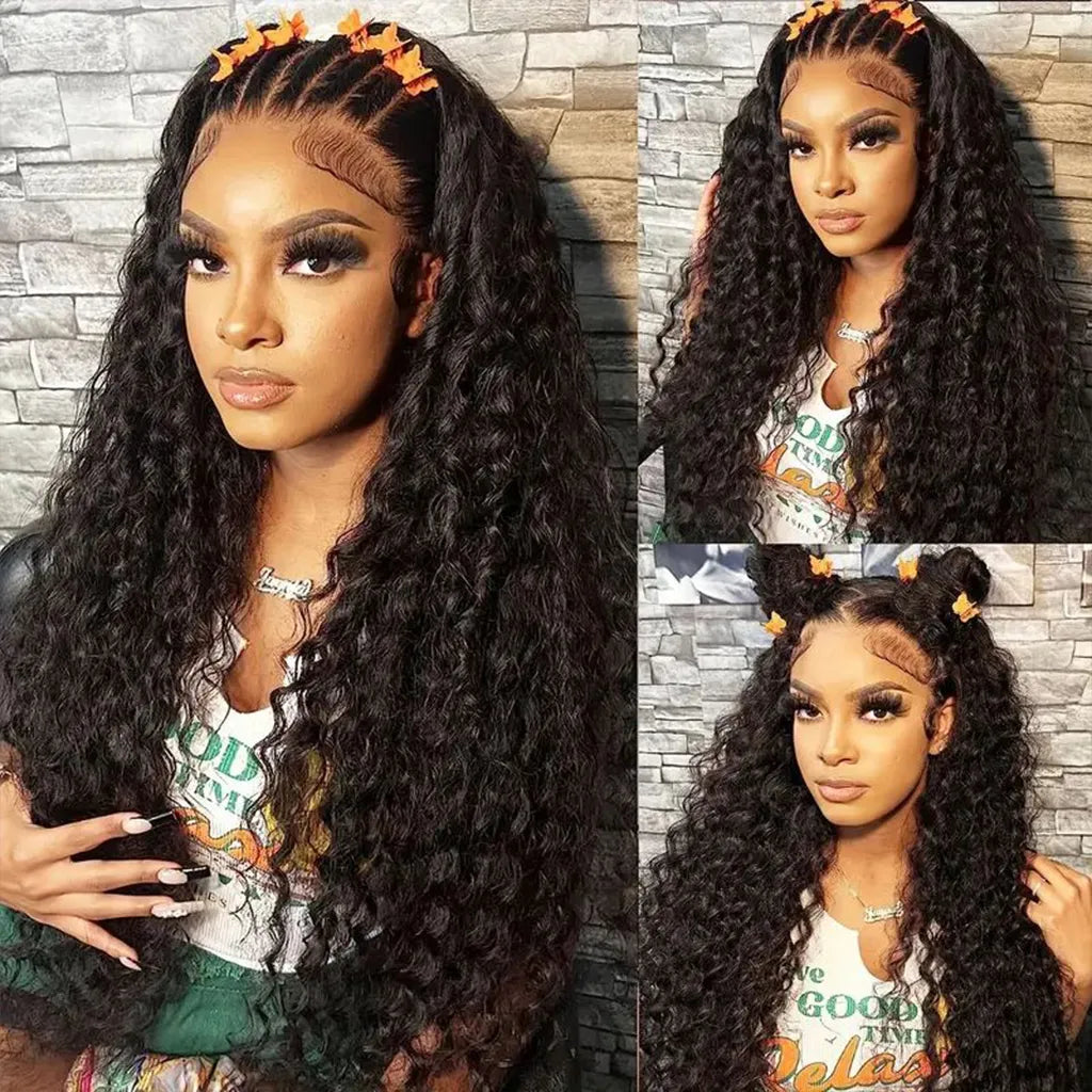 Flash Sale Invisible HD 13×4 13×6 Lace Front Wigs Water Wave Pre-Cut 6×5 Lace Ready to Go Wig