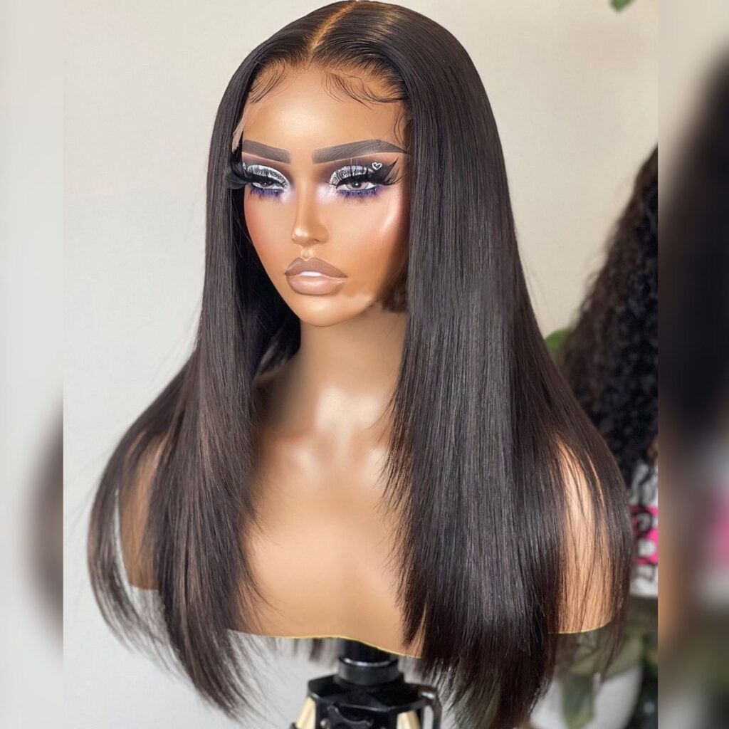 Straight Hair With Layers Shoulder Length Wig HD Lace Front Wig