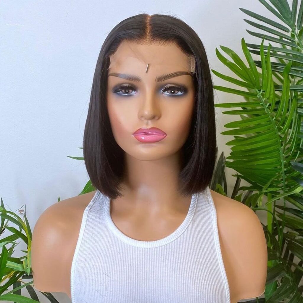 Super Sale Straight Bob Wig 4×4 13×4 Human Hair Lace Wig 150%