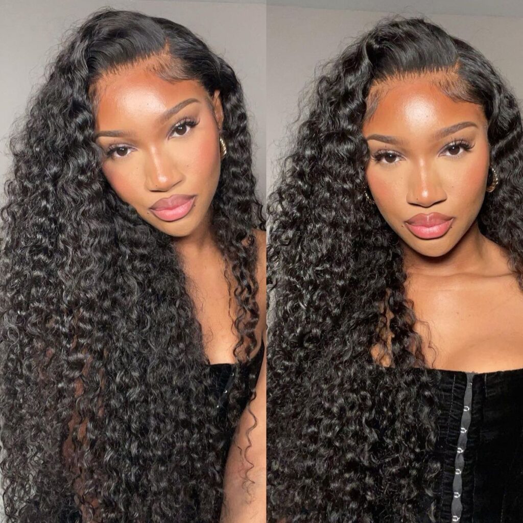 Deep Wave 13×6 HD Lace Wig Pre-Bleached Knots Glueless Human Hair Wigs Undetectable Lace