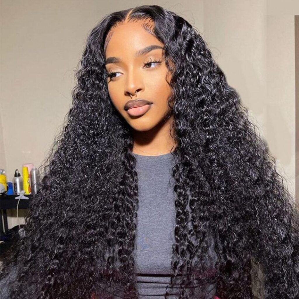 Deep Wave 13×6 HD Lace Wig Pre-Bleached Knots Glueless Human Hair Wigs Undetectable Lace